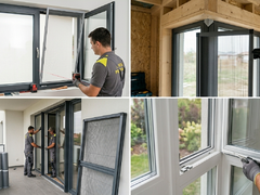Servicii profesionale de montaj tamplarie PVC si aluminiu / termopane