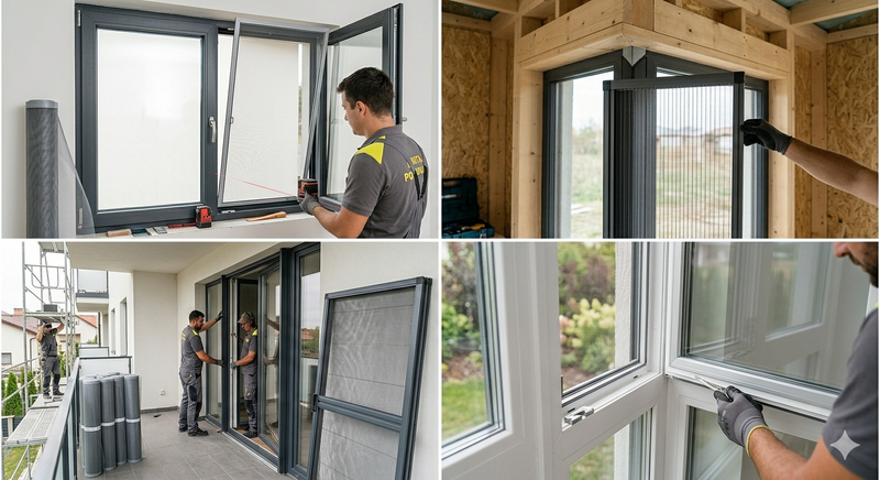 Servicii profesionale de montaj tamplarie PVC si aluminiu / termopane